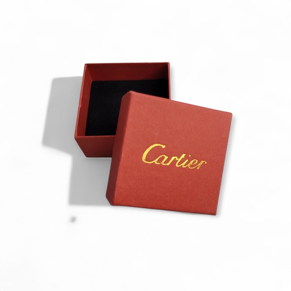 Cartier Red Gift Box with Gold Lettering - Picture 1 of 12